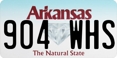 AR license plate 904WHS