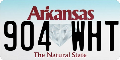 AR license plate 904WHT