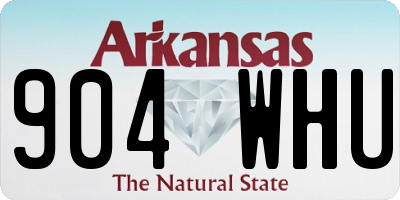 AR license plate 904WHU