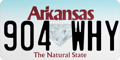 AR license plate 904WHY