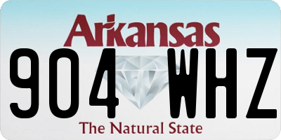 AR license plate 904WHZ