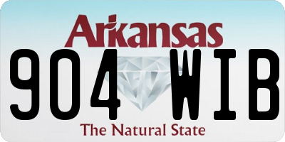 AR license plate 904WIB