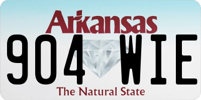 AR license plate 904WIE