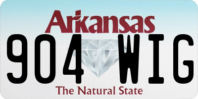 AR license plate 904WIG