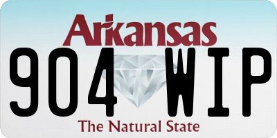 AR license plate 904WIP