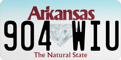 AR license plate 904WIU