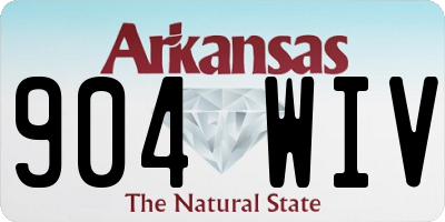 AR license plate 904WIV