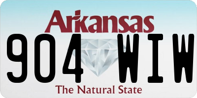 AR license plate 904WIW