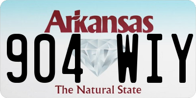 AR license plate 904WIY