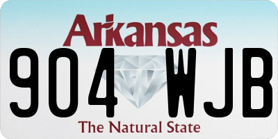 AR license plate 904WJB