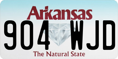 AR license plate 904WJD