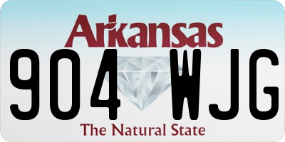 AR license plate 904WJG