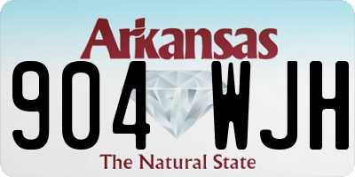 AR license plate 904WJH