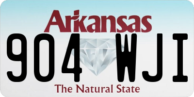AR license plate 904WJI