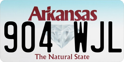 AR license plate 904WJL