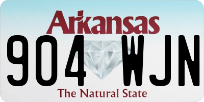 AR license plate 904WJN