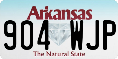 AR license plate 904WJP