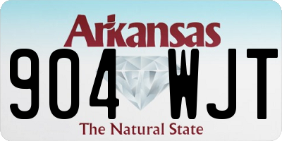 AR license plate 904WJT