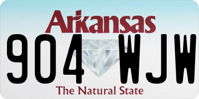 AR license plate 904WJW