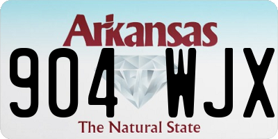 AR license plate 904WJX