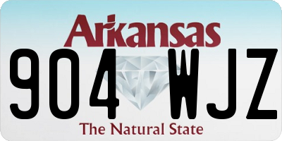 AR license plate 904WJZ