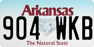 AR license plate 904WKB