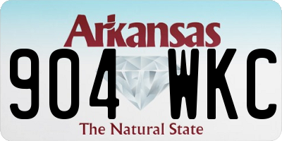 AR license plate 904WKC