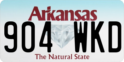AR license plate 904WKD