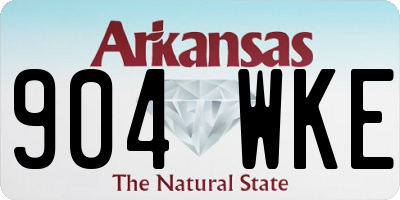 AR license plate 904WKE