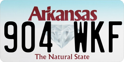 AR license plate 904WKF