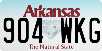 AR license plate 904WKG