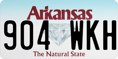 AR license plate 904WKH