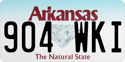 AR license plate 904WKI