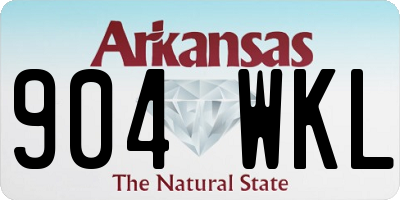 AR license plate 904WKL