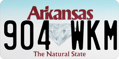 AR license plate 904WKM