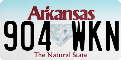 AR license plate 904WKN