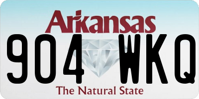 AR license plate 904WKQ