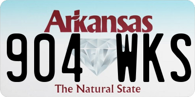 AR license plate 904WKS