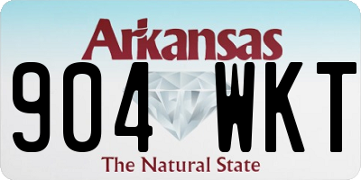 AR license plate 904WKT