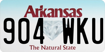 AR license plate 904WKU