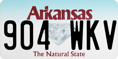 AR license plate 904WKV