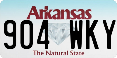 AR license plate 904WKY