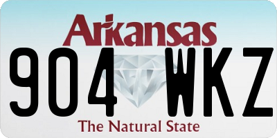 AR license plate 904WKZ