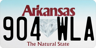 AR license plate 904WLA