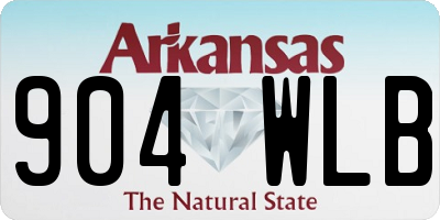 AR license plate 904WLB