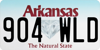 AR license plate 904WLD