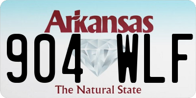 AR license plate 904WLF