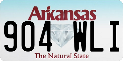 AR license plate 904WLI