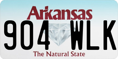 AR license plate 904WLK