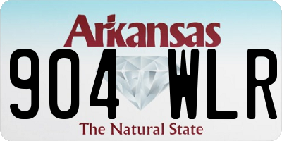 AR license plate 904WLR
